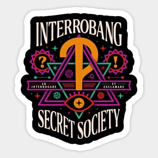 The Interrobang Secret Society Sticker